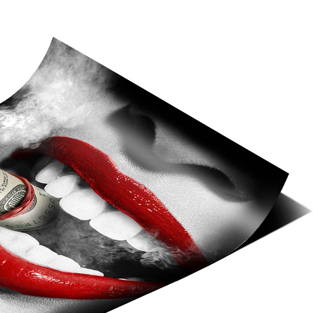 Smoking girl - poster