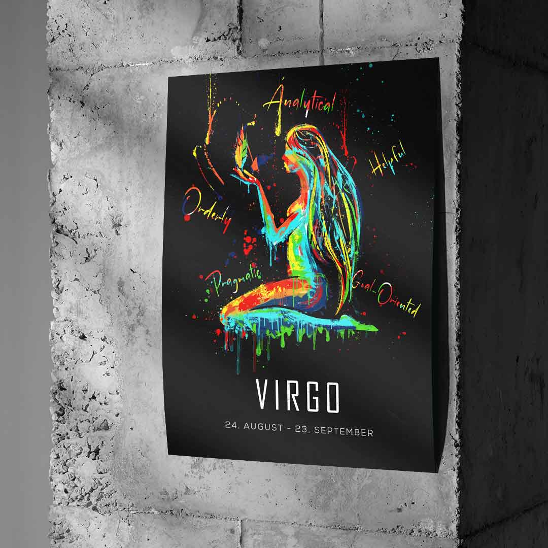 Zodiac sign Virgin - poster