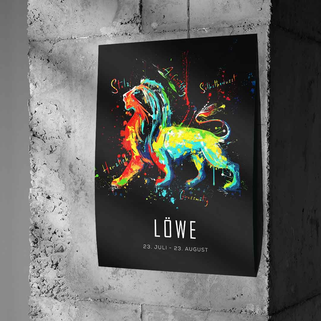 STERNZEICHEN LÖWEN - Poster