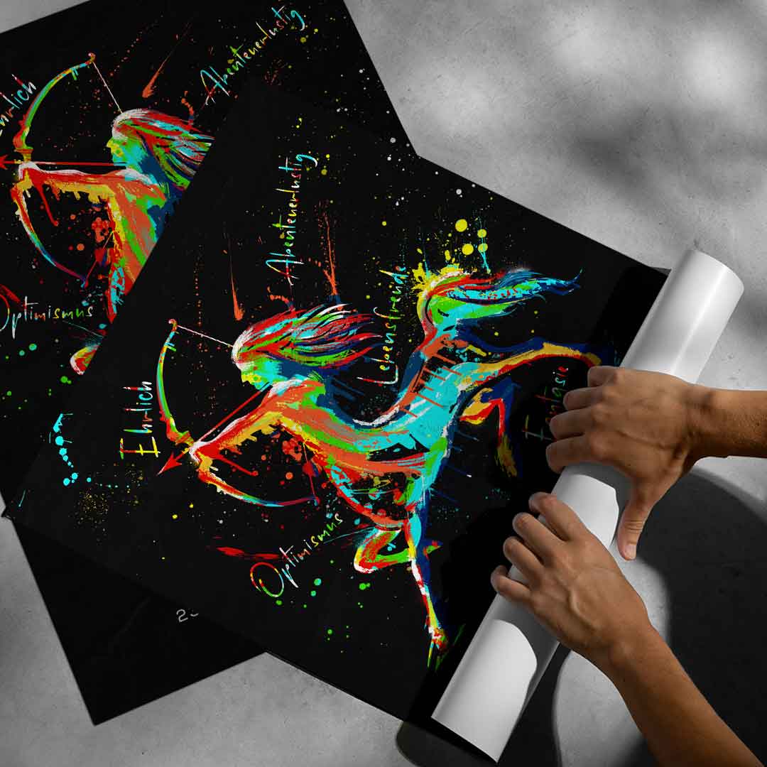 Zodiac sign Sagittarius - Poster