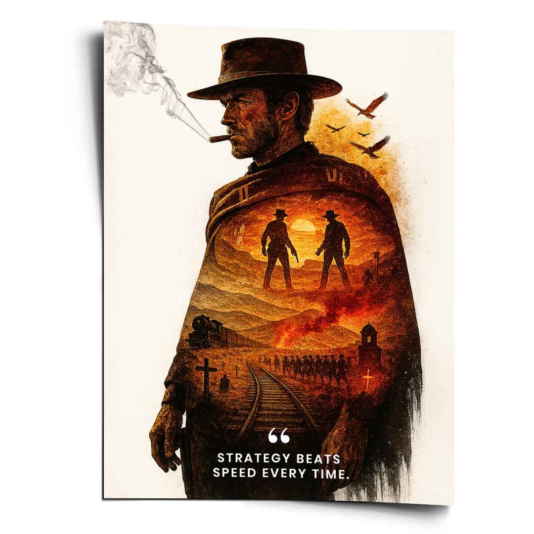 Strategy Beats Speed - Poster