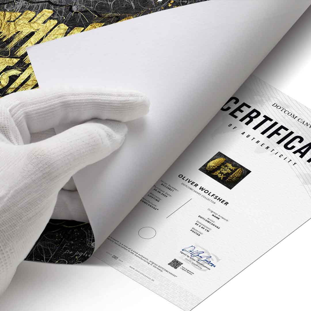 Think Outside the Box Gold - Poster