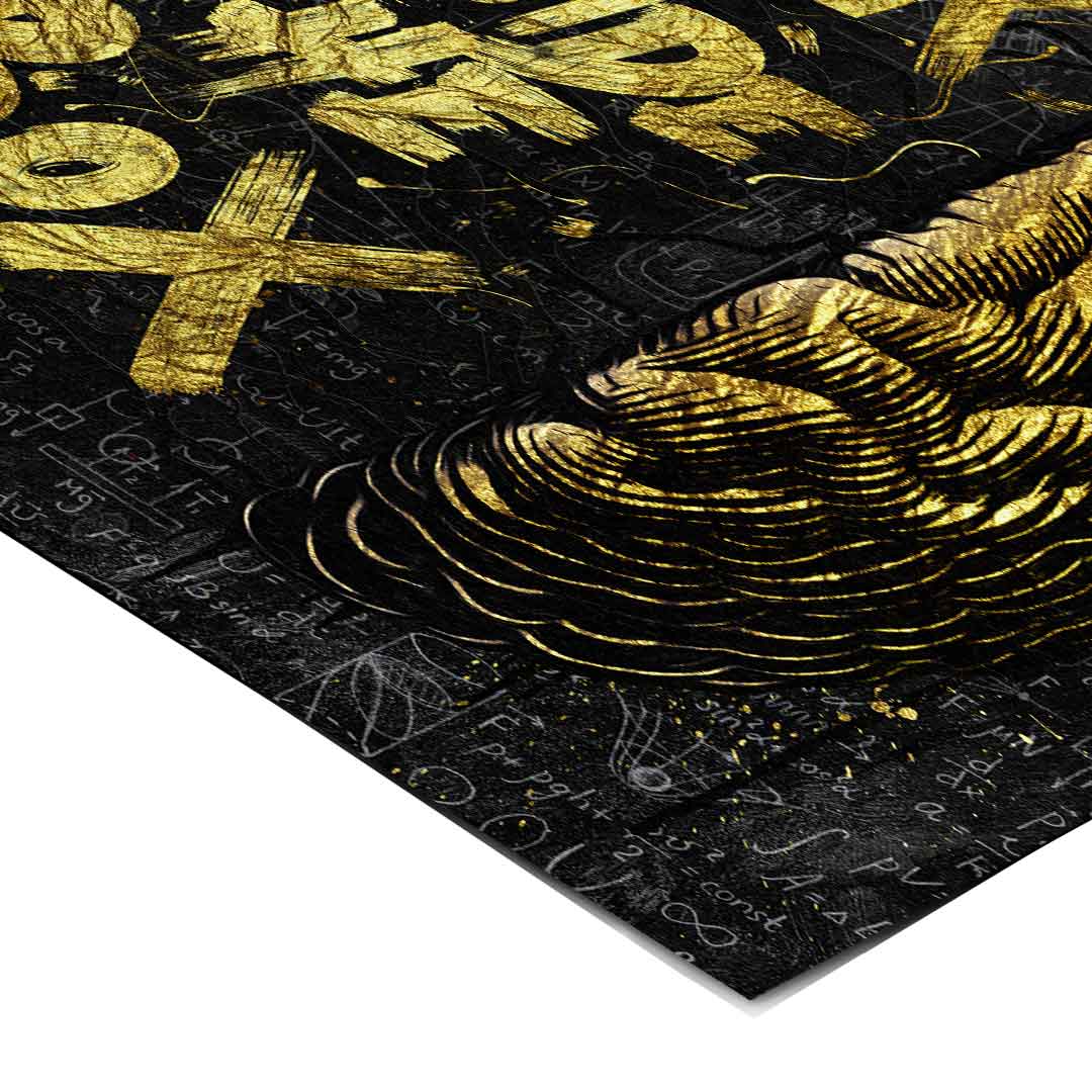 Think Outside the Box Gold - Poster