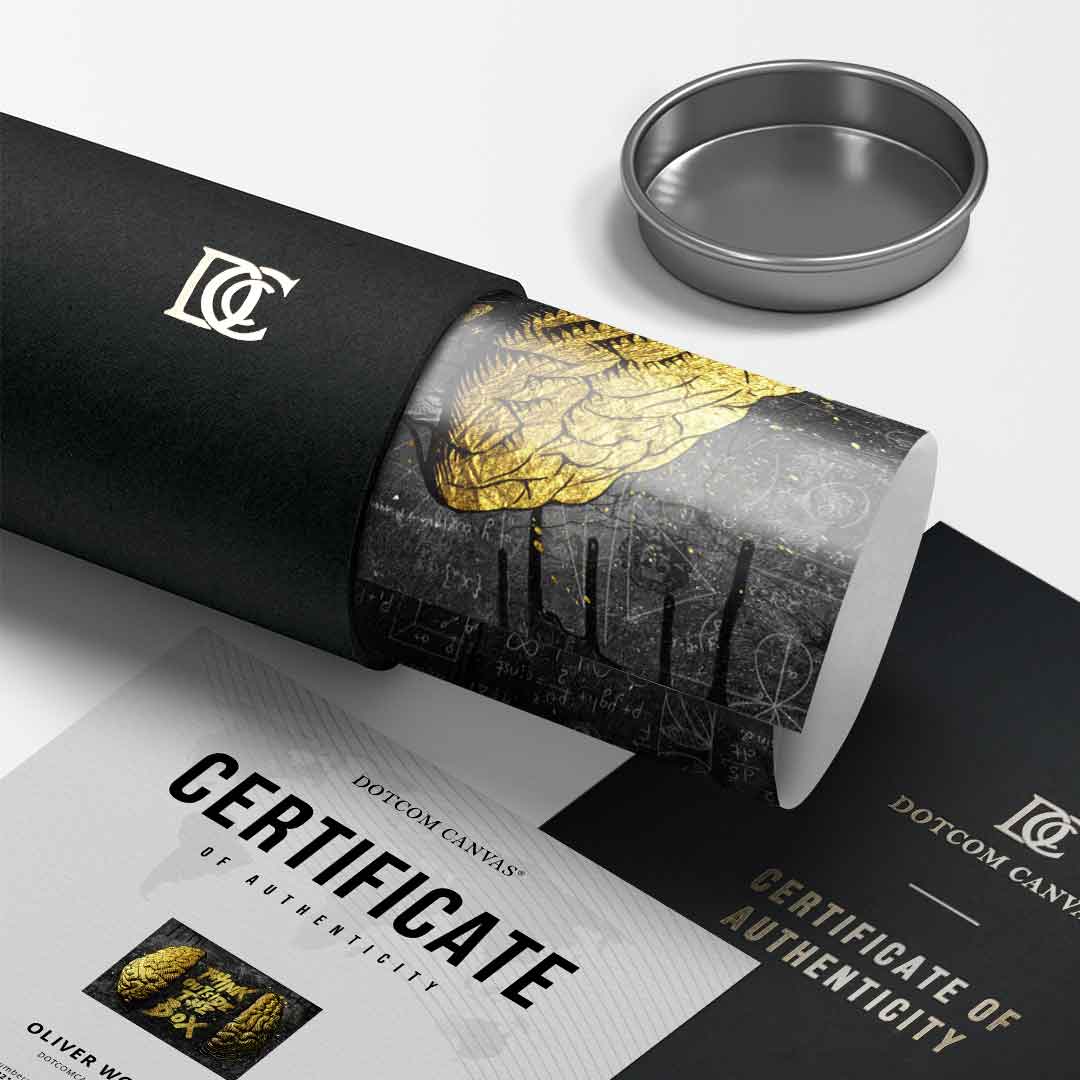 Think Outside the Box Gold - Poster