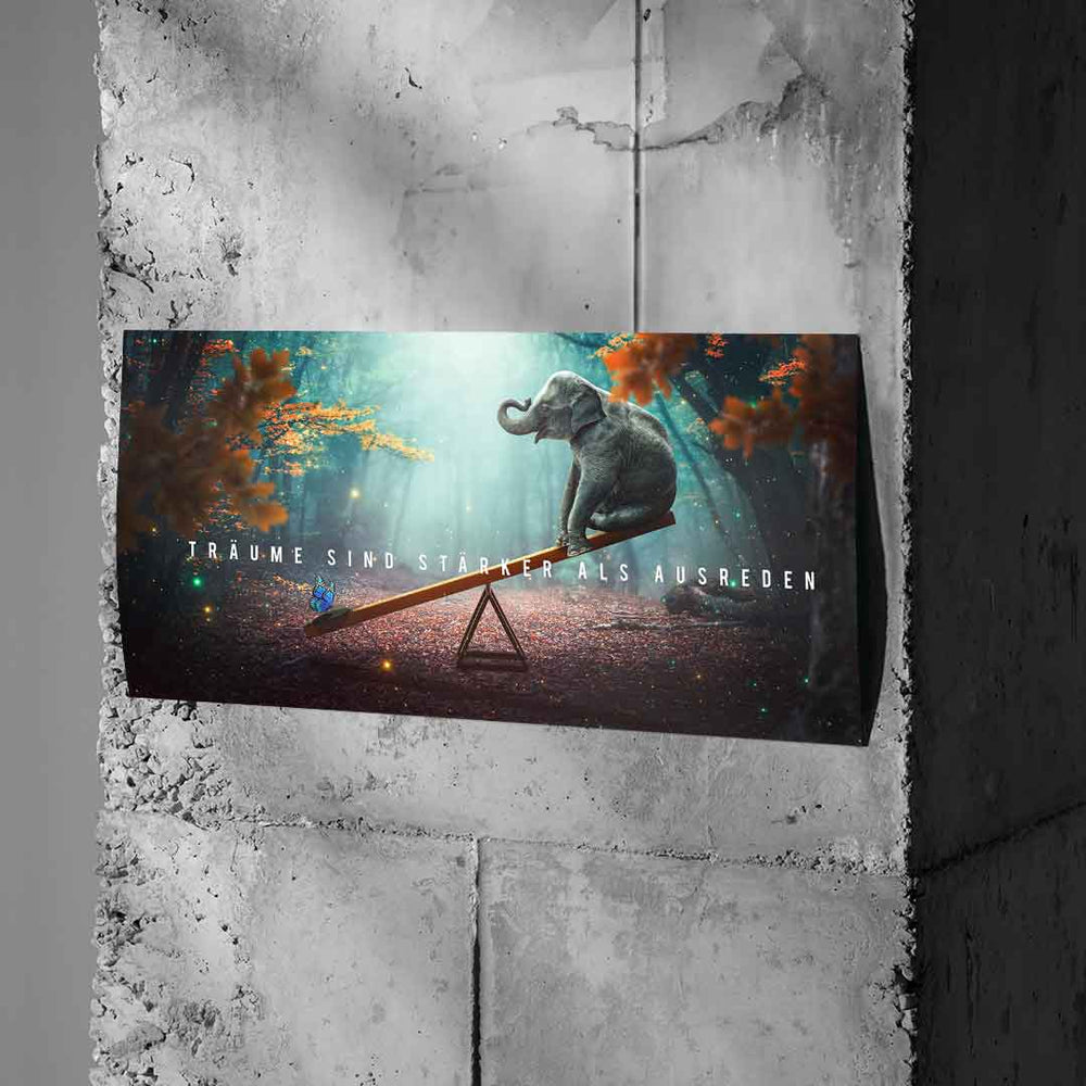 Träume sind stärker als Ausreden Poster – Ansicht 2