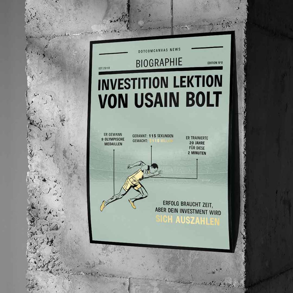 USAIN BOLD INVESTMENT LESSON Poster – Ansicht 2
