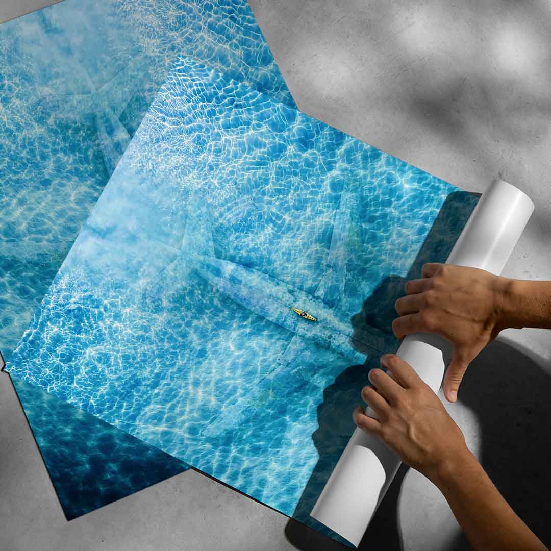 Underwater plane - poster