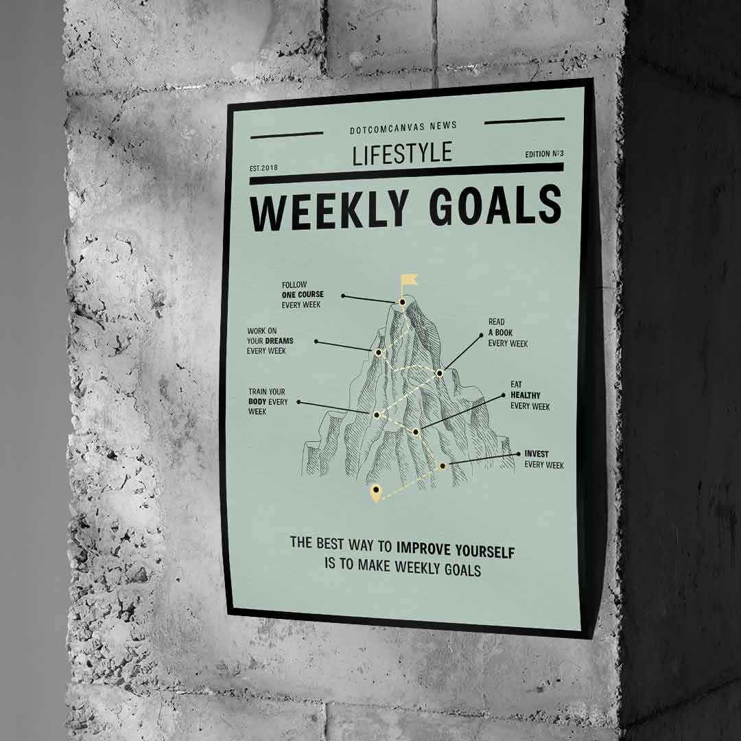 Weekly Goals - poster