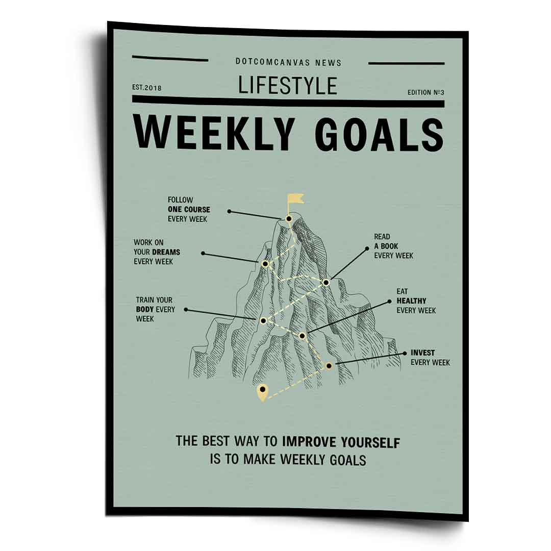 Weekly Goals - poster