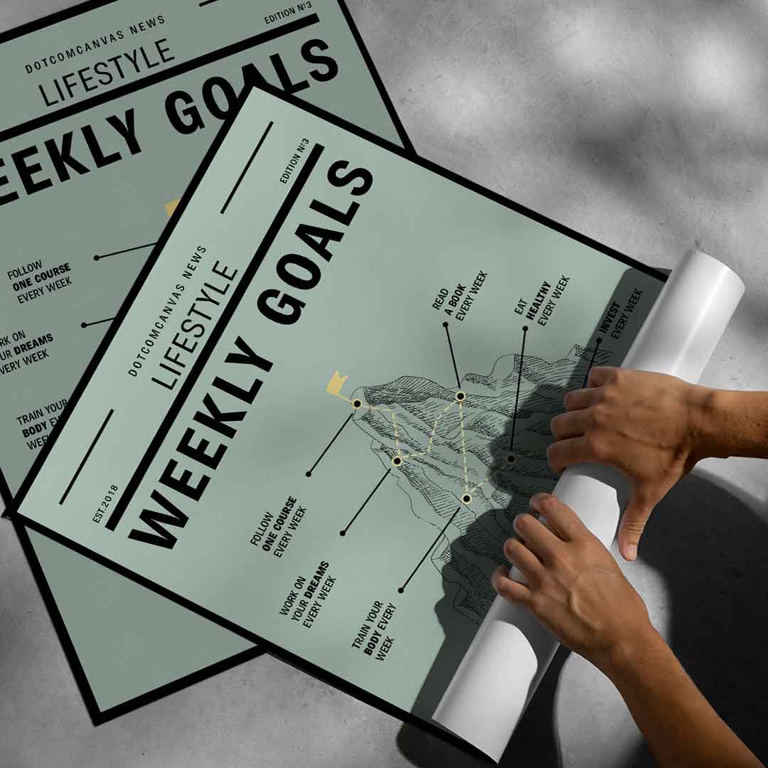 Weekly Goals - poster