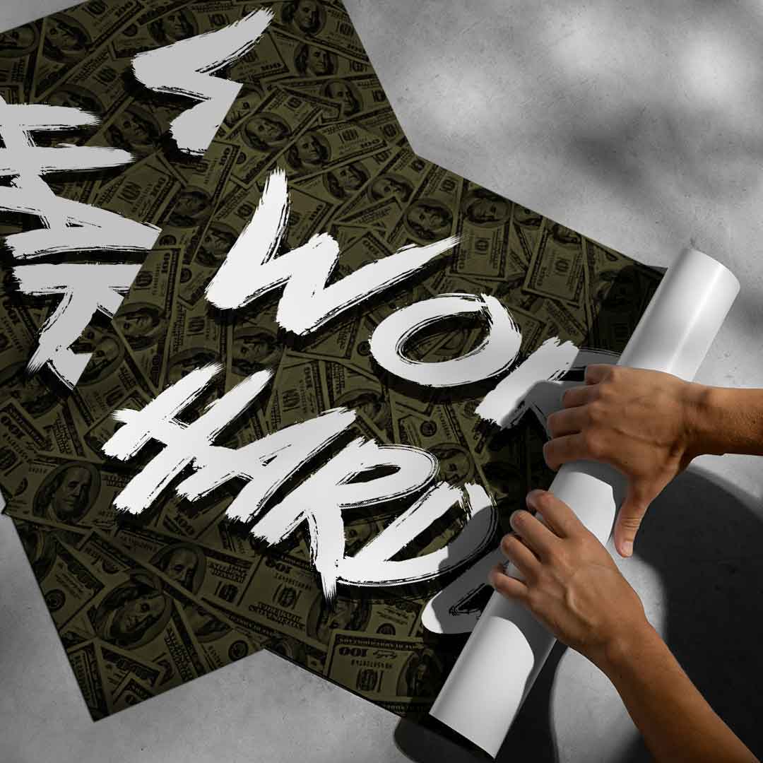 Work Harder x Money - poster