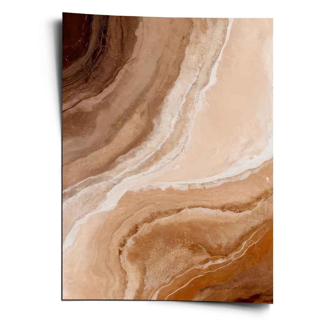 Sandstone in Brown Hues - poster
