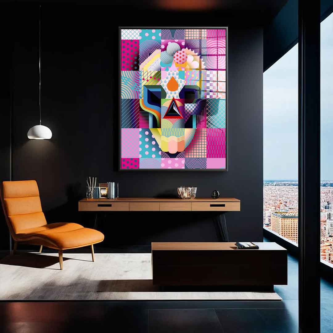 Happy Skull - Acrylglas
