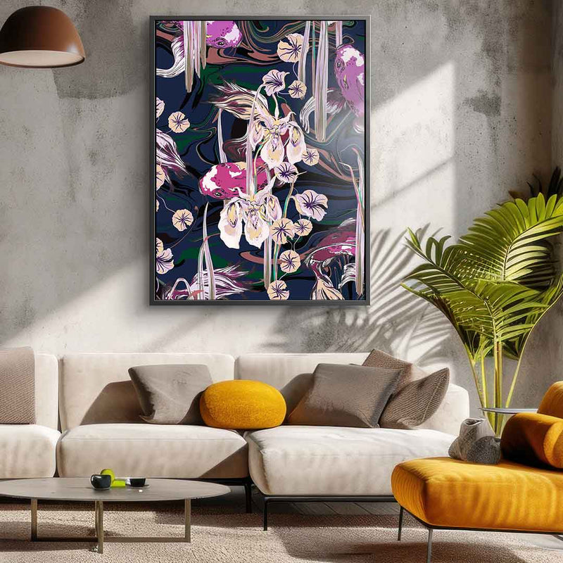 Koi Pond Purple - Acrylglas