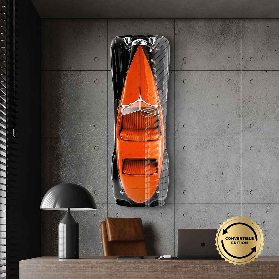 Wandskulptur Bugatti Type 57SC Atlantic - Acrylglas