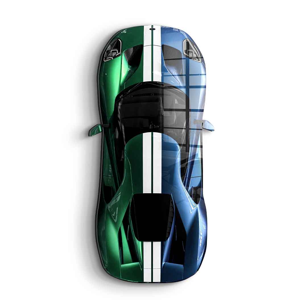 Wandskulptur Ford GT - Acrylglas