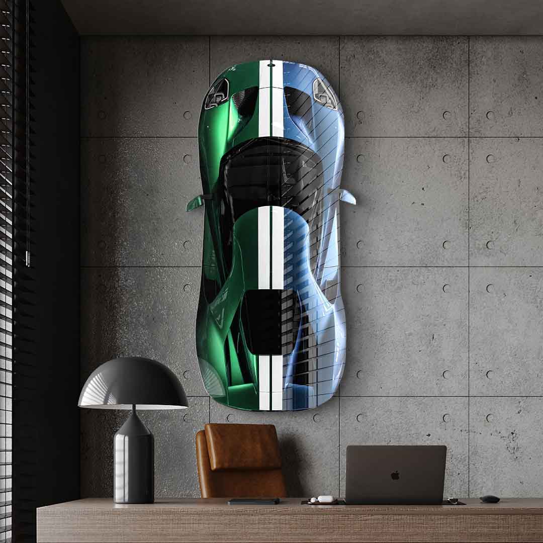 Wandskulptur Ford GT - Acrylglas