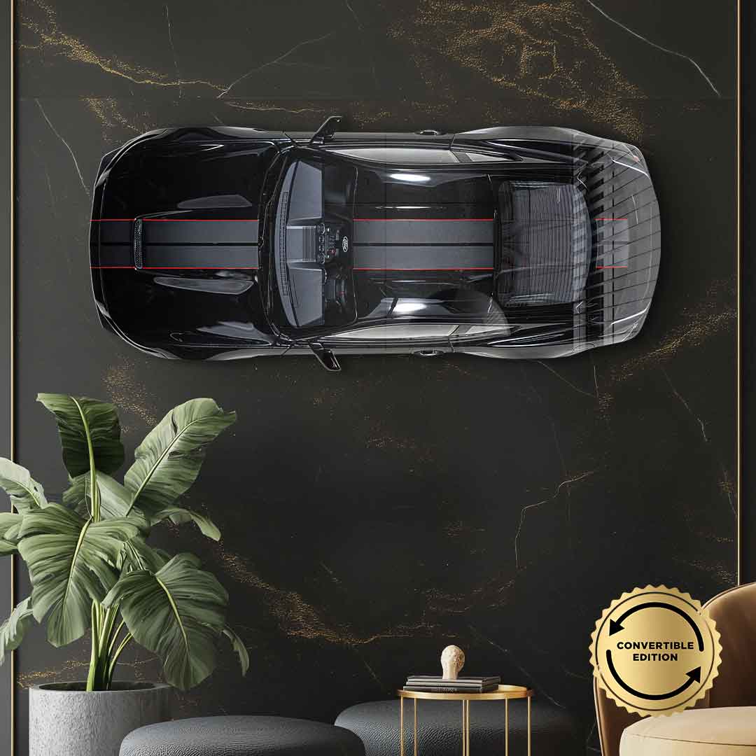Wandskulptur Ford Mustang - Acrylglas