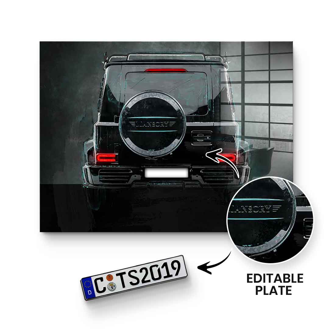 G-Wagon Backside - Acrylglas - personalisierbar
