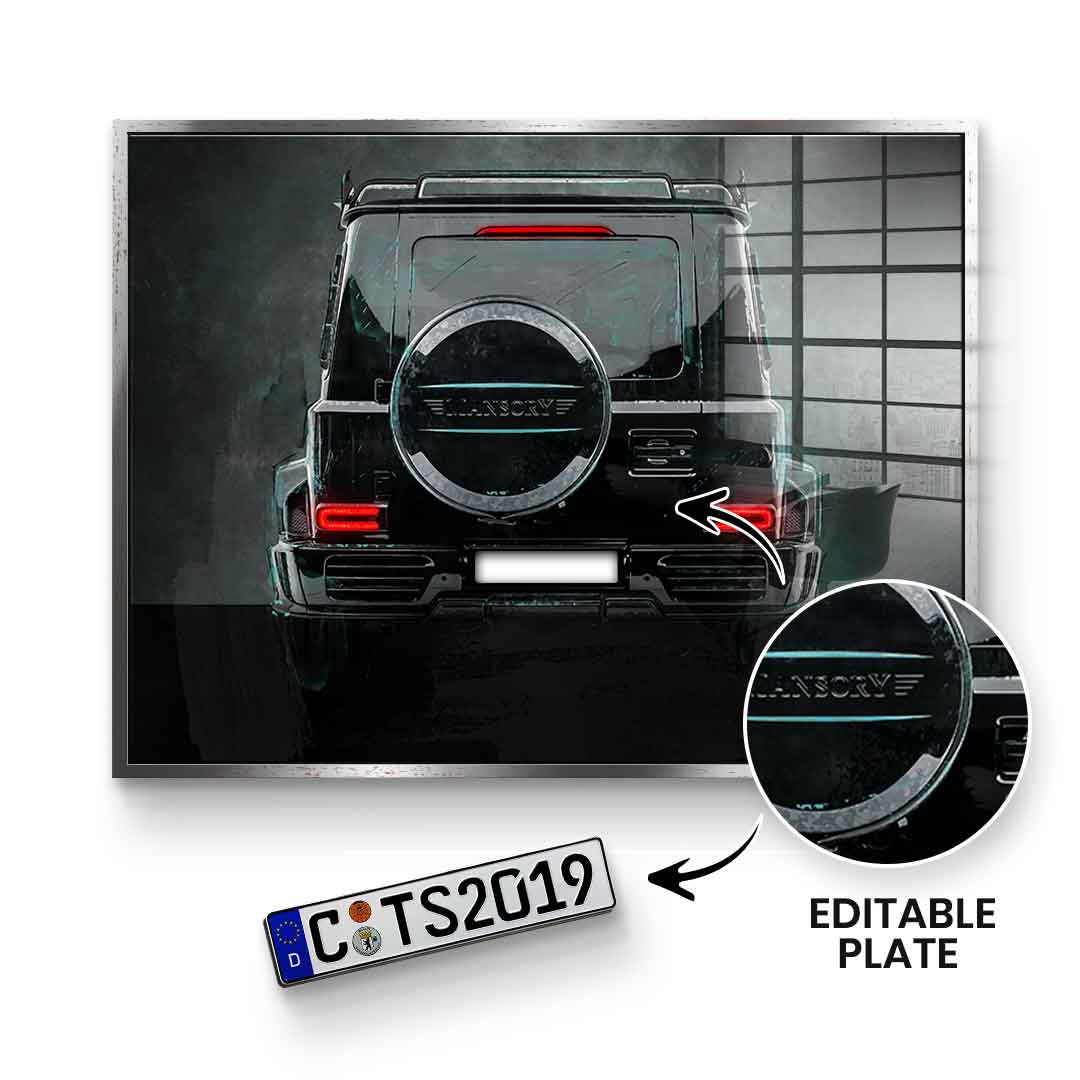 G-Wagon Backside - Acrylglas - personalisierbar