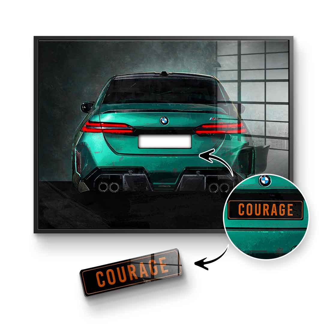 BMW M5 Backside - Acrylglas