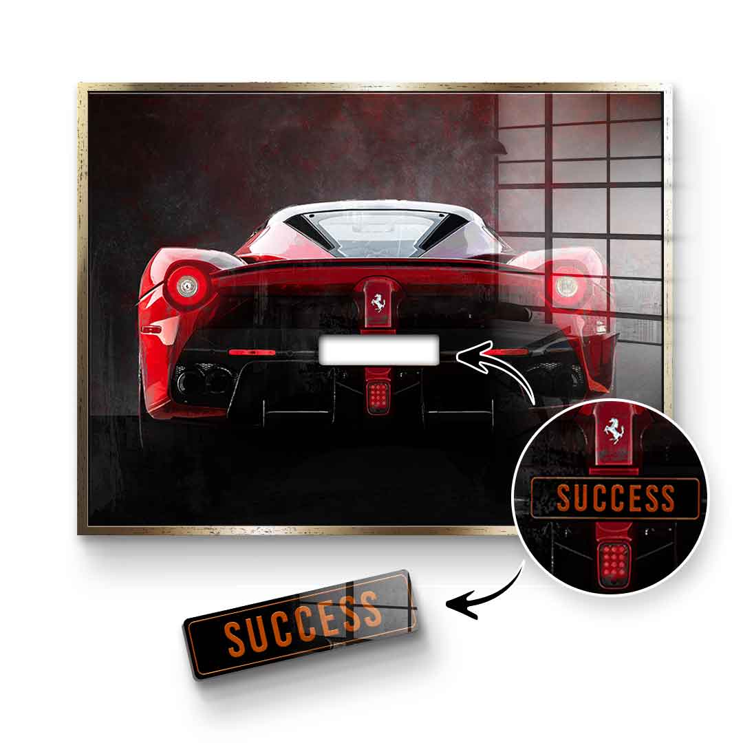 Ferrari Backside - Acrylglas