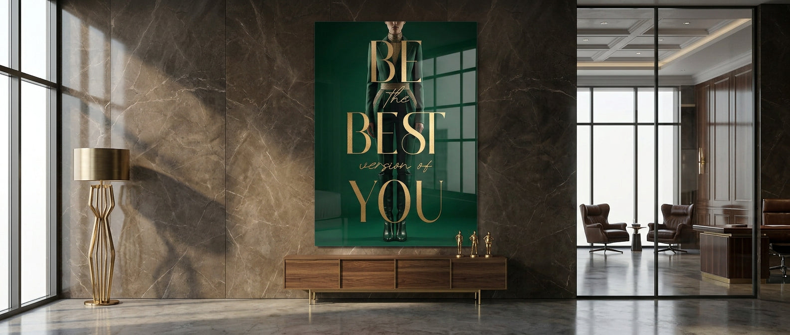 Be the Best Acrylglasbild Banner