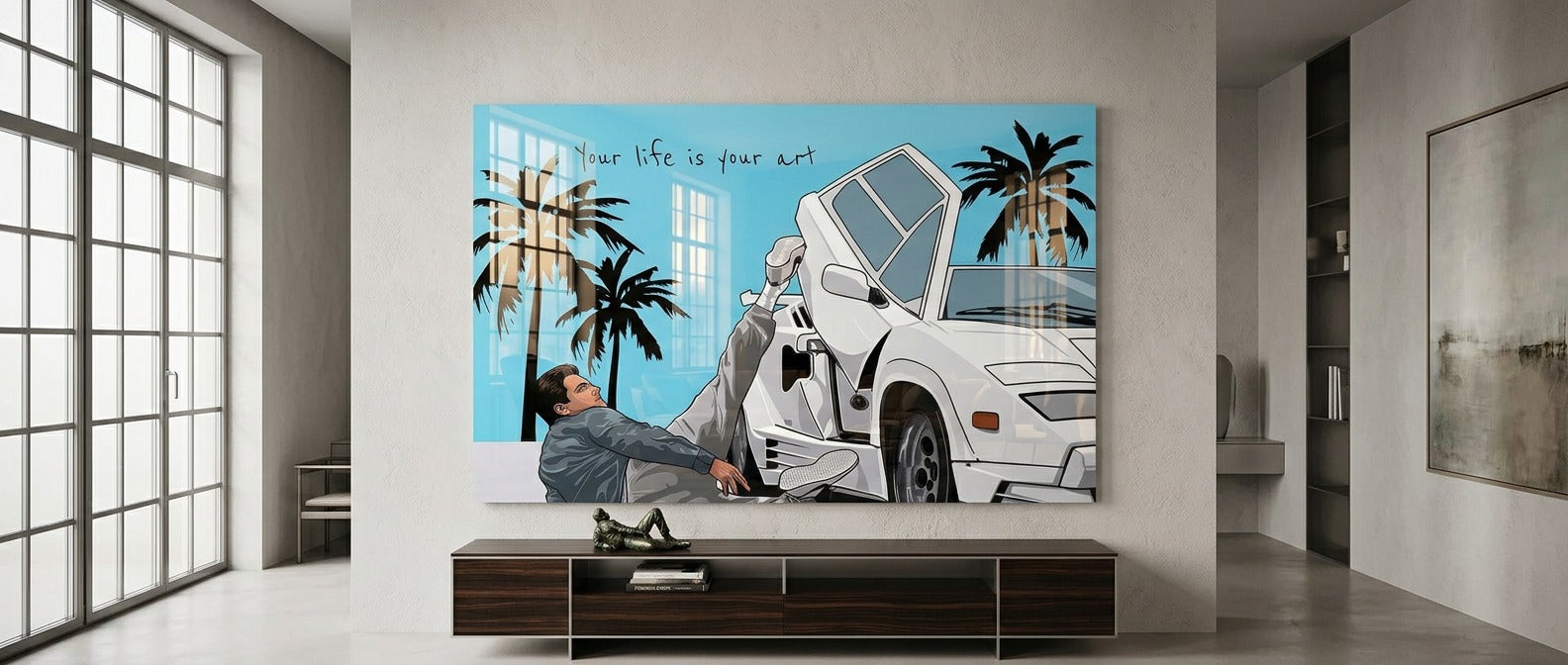 Your life is your art Acrylglas Banner