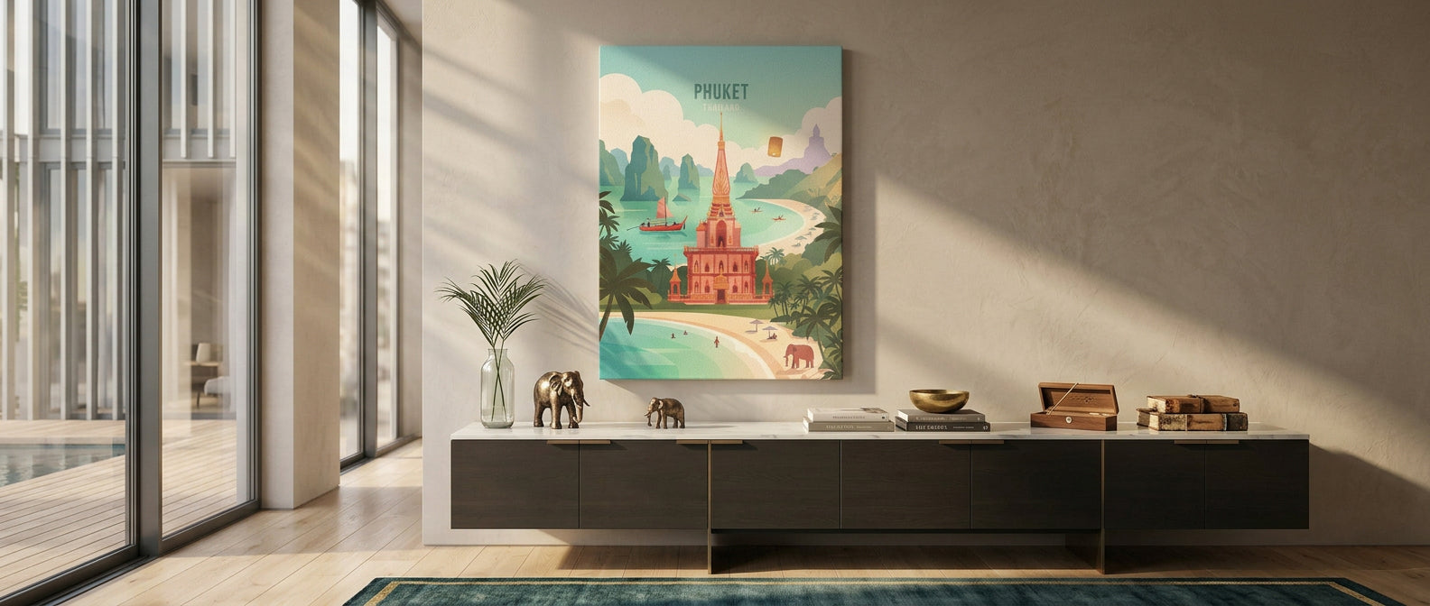 Phuket Leinwandbild Banner