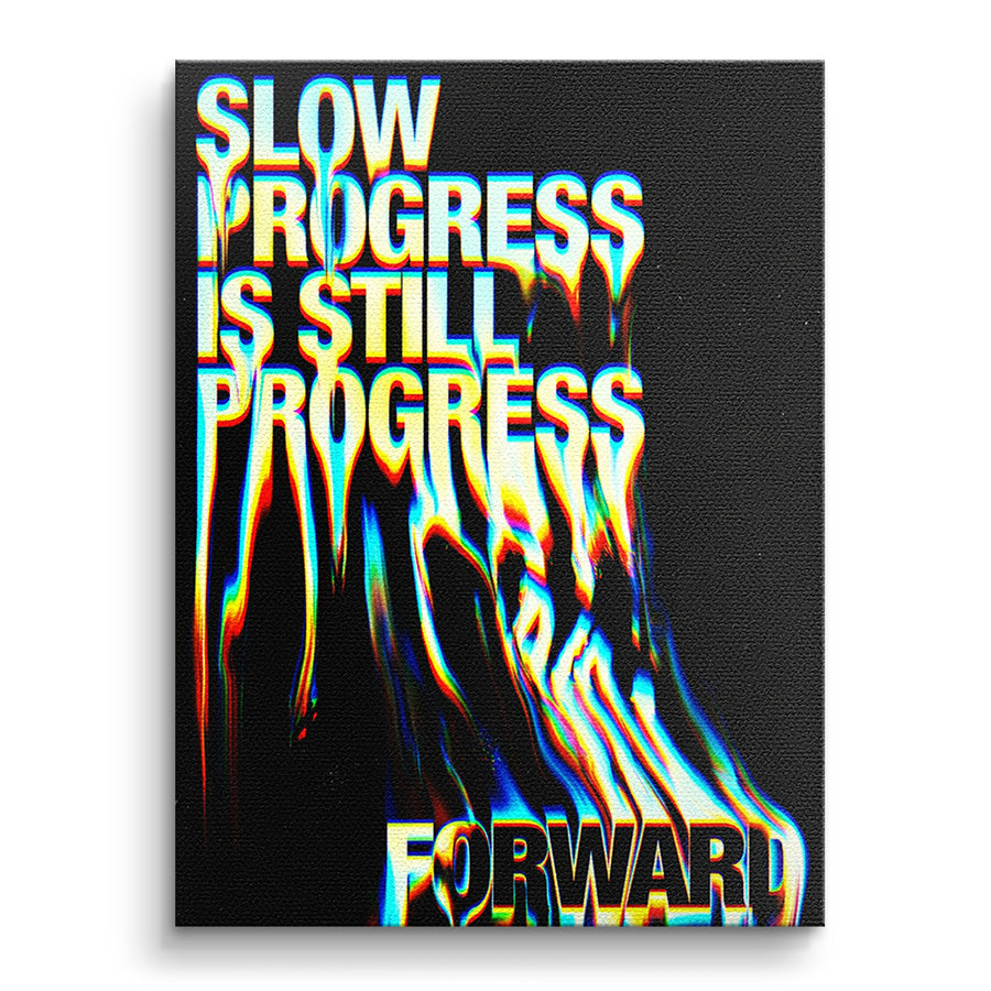 Slow Process - Leinwandbild – Vorderseite