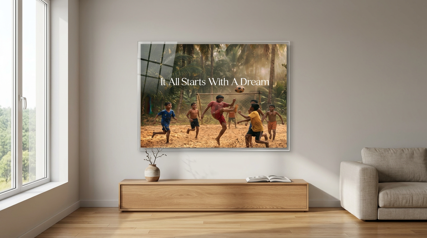 DOTCOMCANVAS 3627 Football Acryl Banner