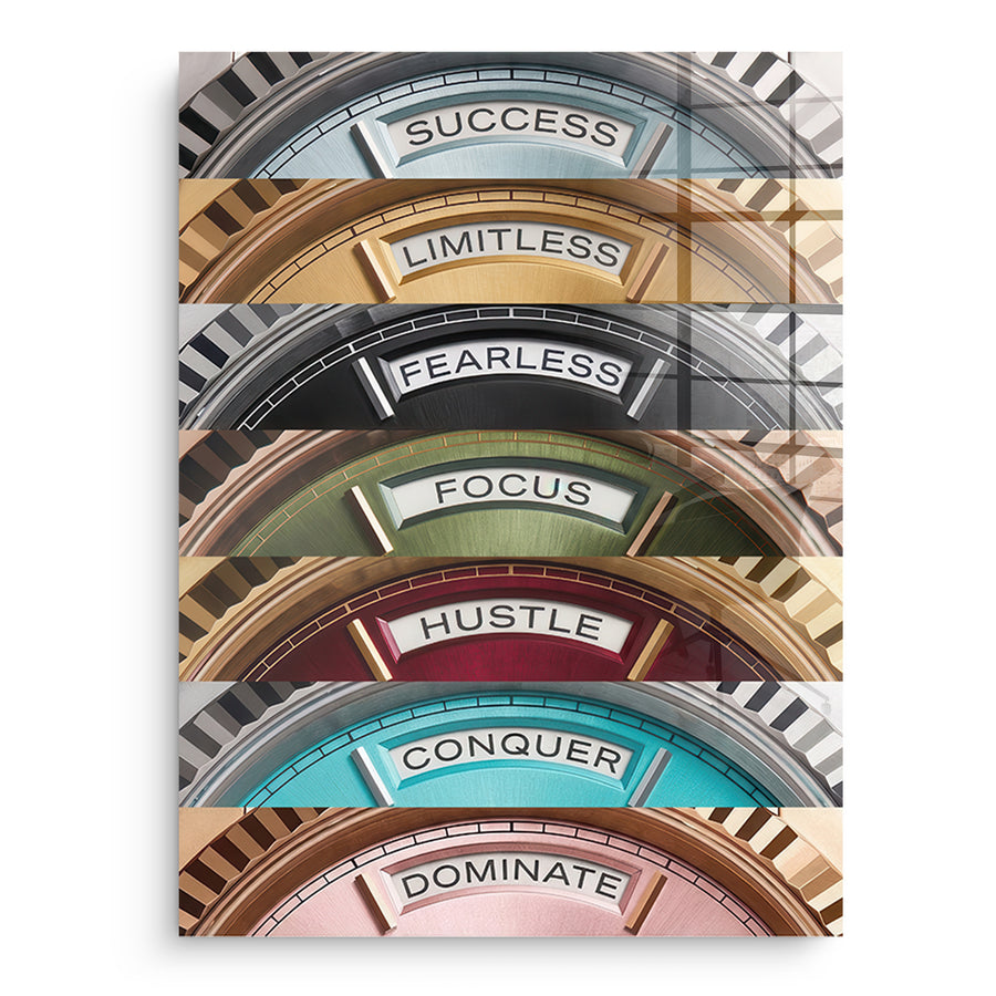 Motivation Rolexs - Acrylglasbild – Vorderseite