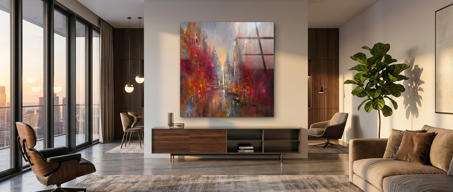 DOTCOMCANVAS Cathedral city Acrylglas Banner