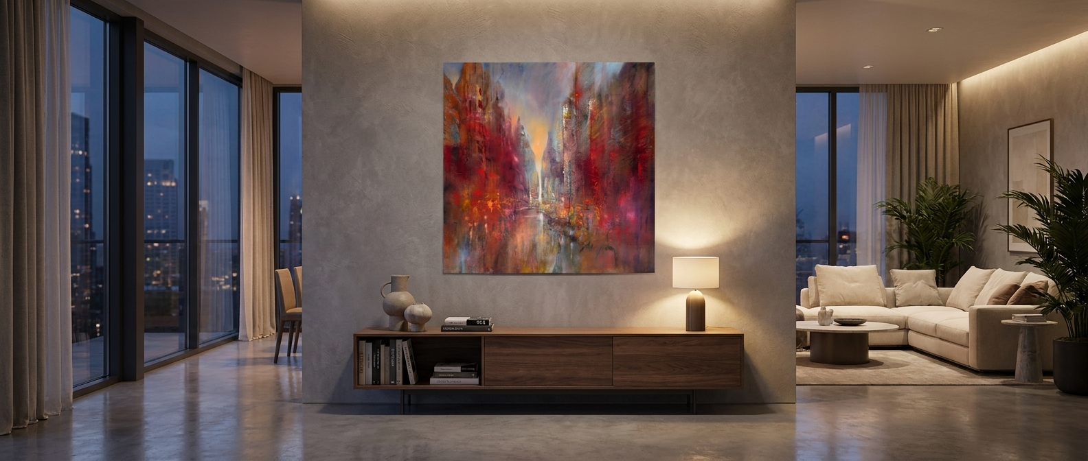 DOTCOMCANVAS Cathedral city Poster Banner