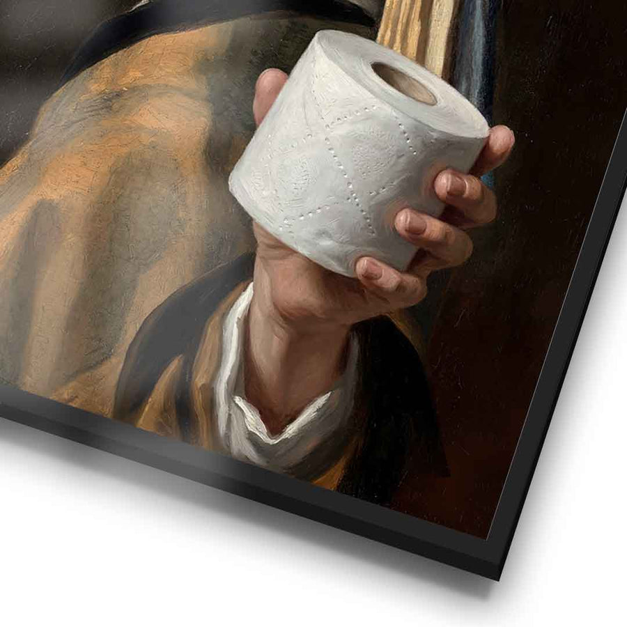 DOTCOMCANVAS Classic Painting for Toilett Poster Detail im Rahmen