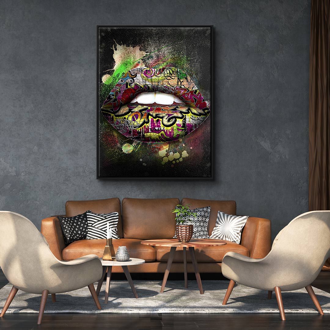 Graffiti lips
