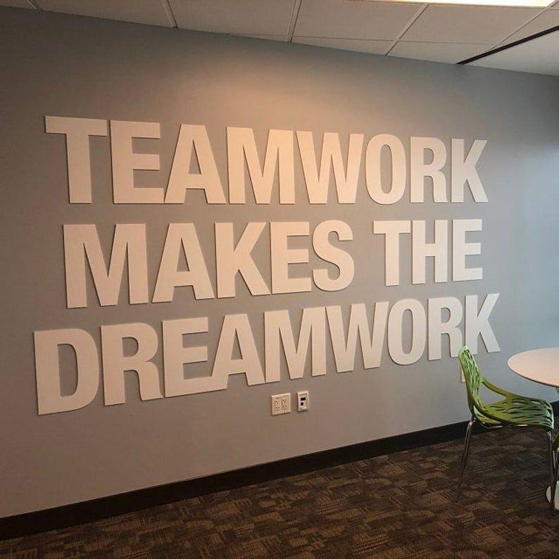 Teamwork makes the dream Work