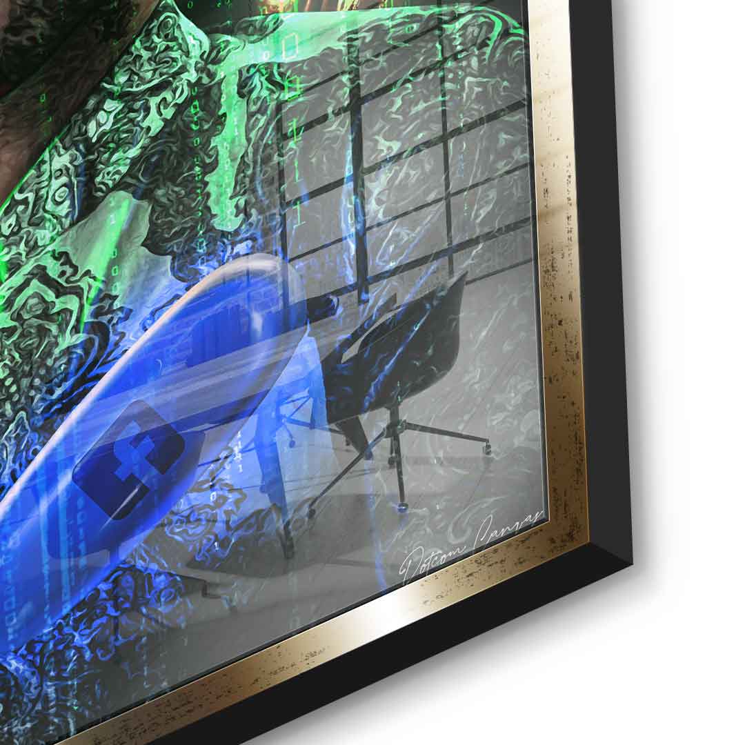 Andrew Tate V2 Fight the Matrix - Acrylglas