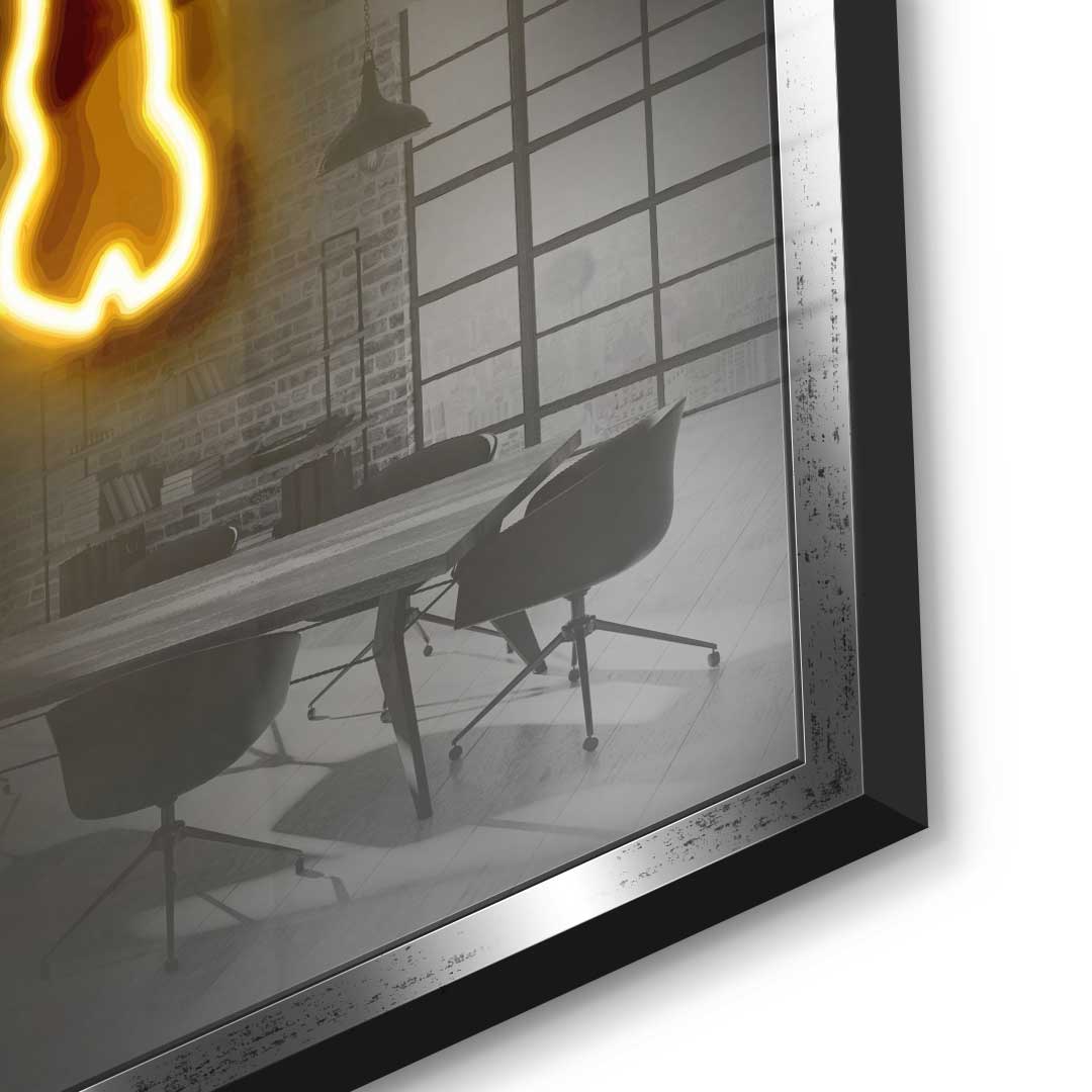 Neon Bull - acrylic glass