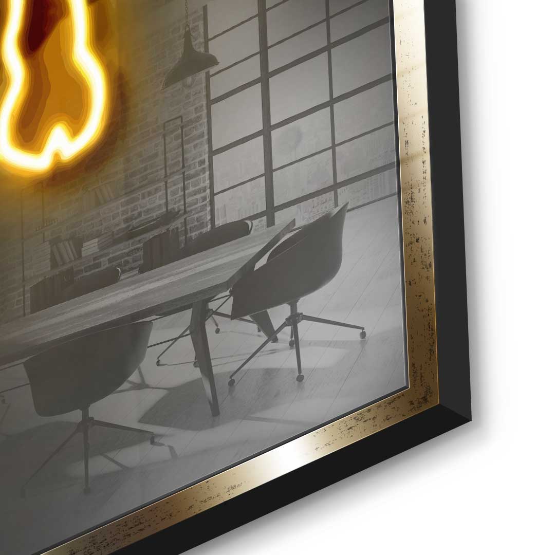 Neon Bull - acrylic glass