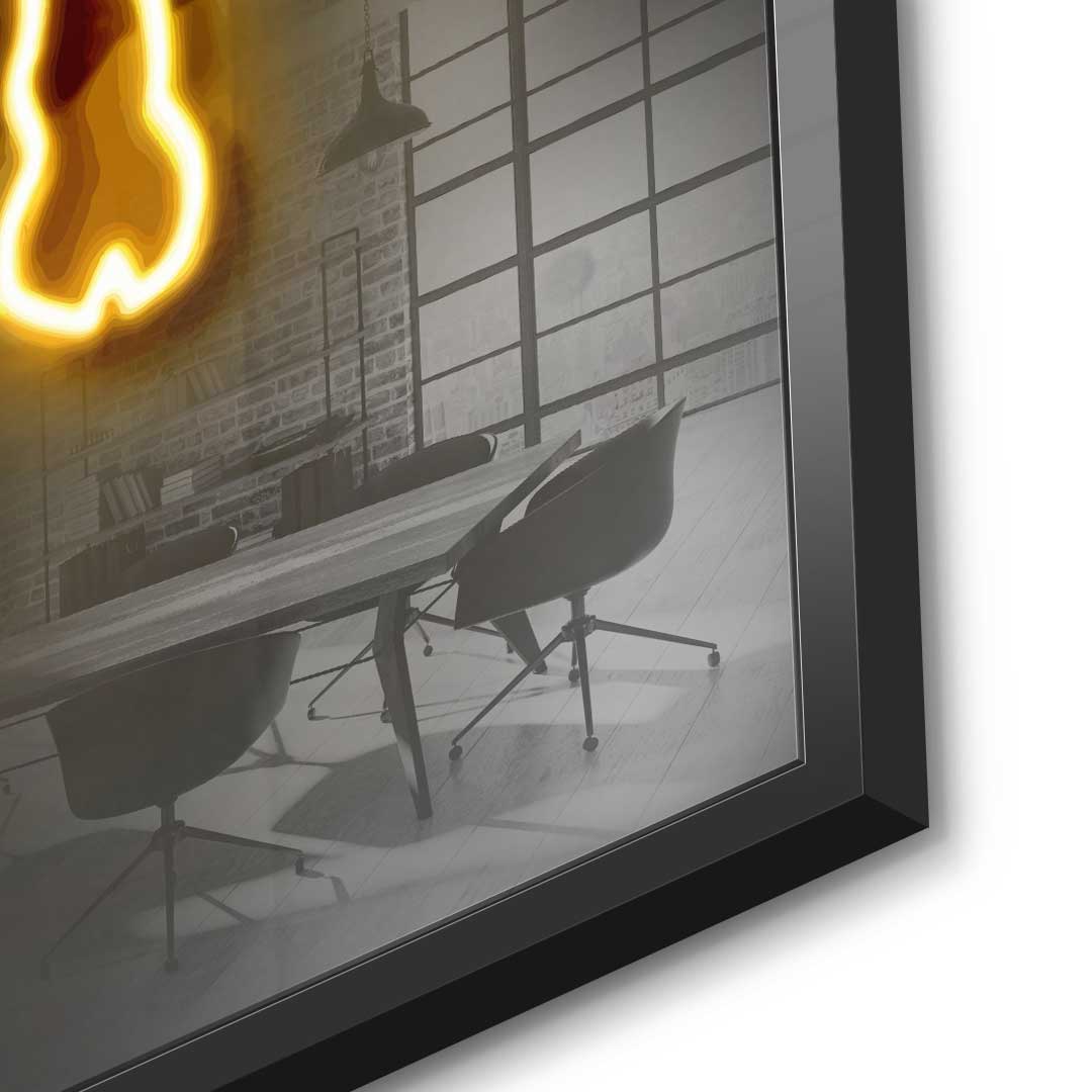 Neon Bull - acrylic glass