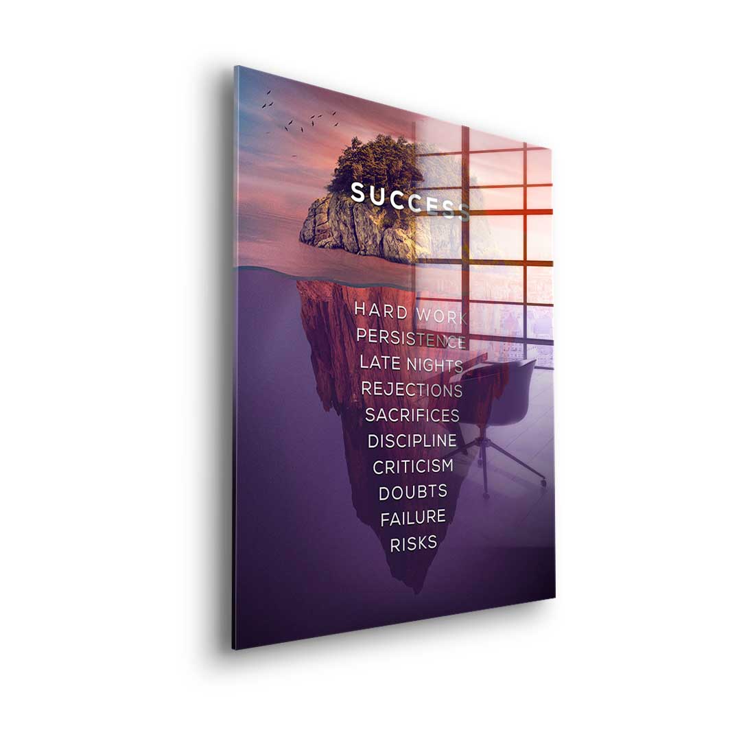 Island of success - acrylic glass