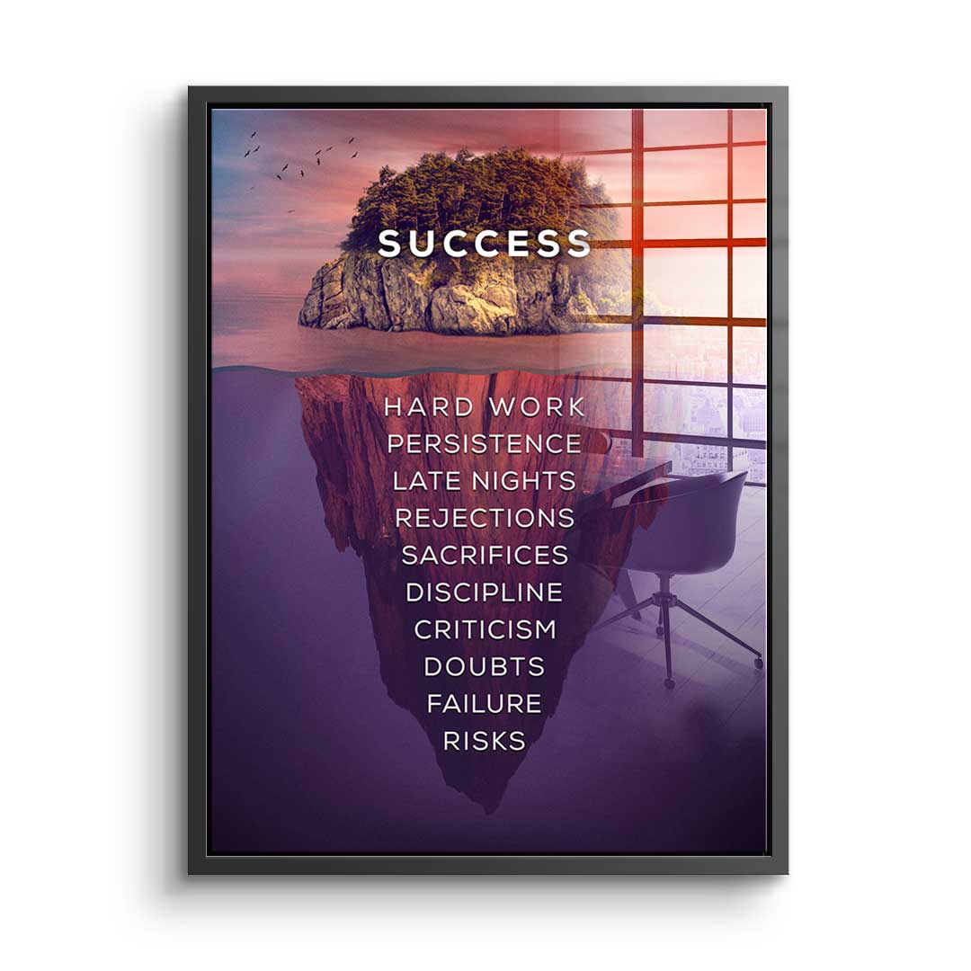 Island of success - acrylic glass