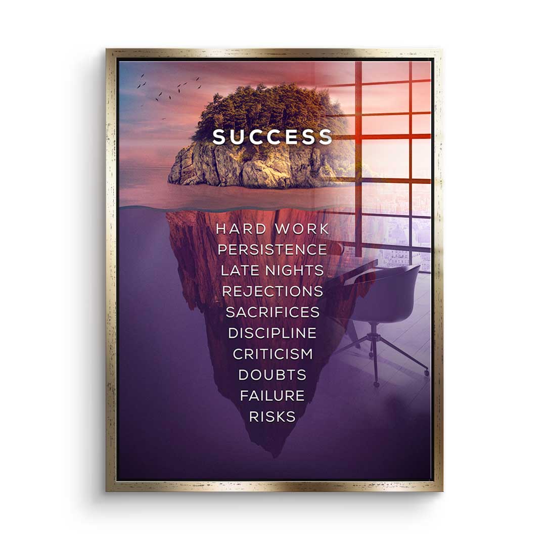 Island of success - acrylic glass