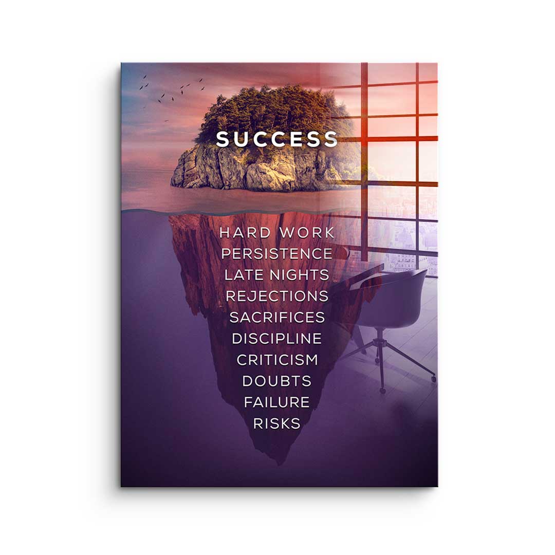 Island of success - acrylic glass
