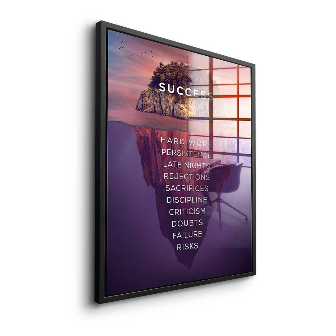 Island of success - acrylic glass