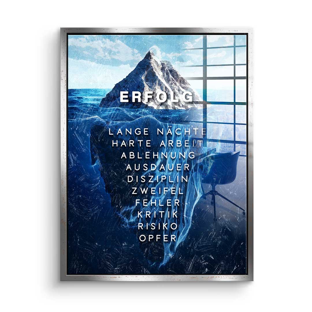 Eisberg des Erfolgs - Acrylglas
