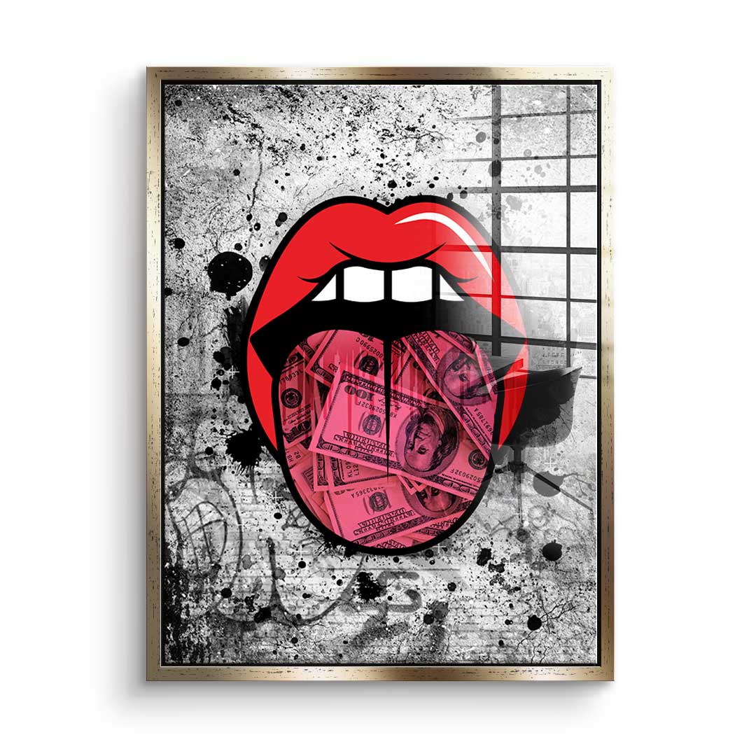 Graffiti Kiss - Acrylglas