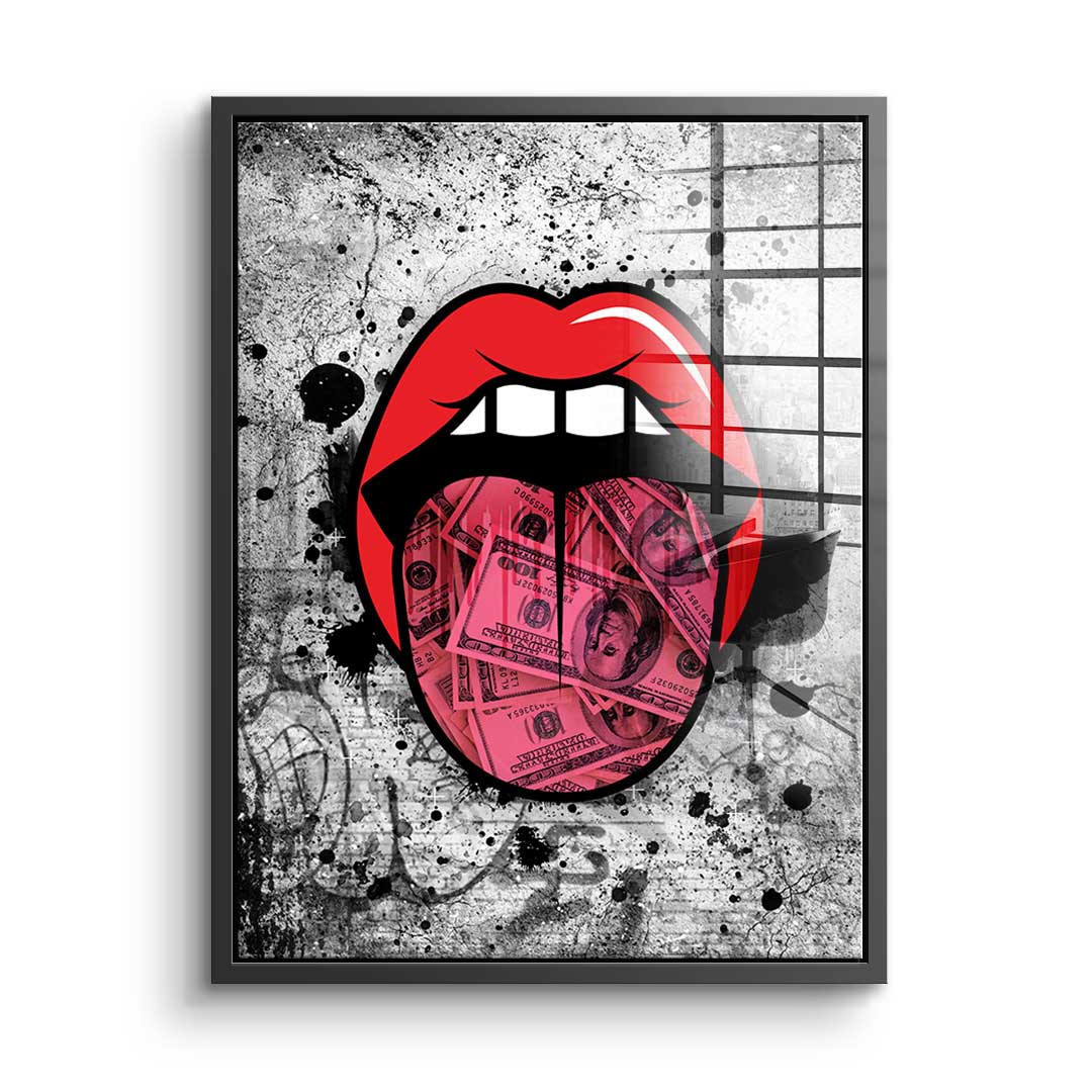 Graffiti Kiss - Acrylglas