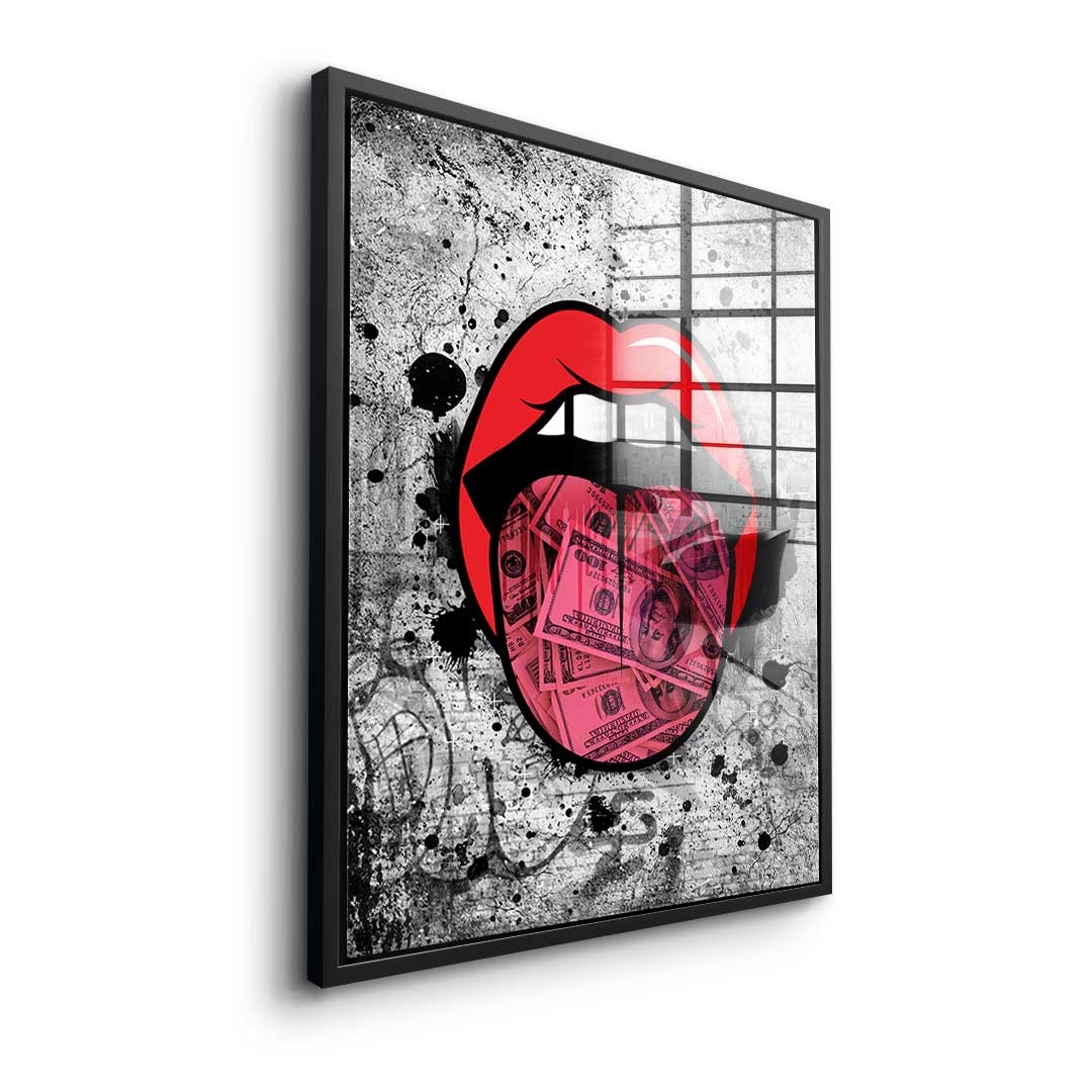 Graffiti Kiss - Acrylglas